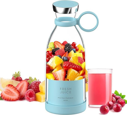 GETFUTURE - Mini Juice Blender (Personal Trevel) 4 Blade juicer blender bottle (450ml)