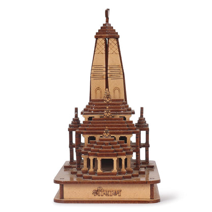 Shri Ram Mandir Ayodhya 3D Model Wooden Hand Carved Temple