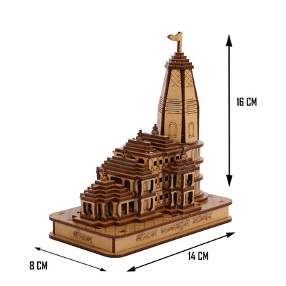 Shri Ram Mandir Ayodhya 3D Model Wooden Hand Carved Temple