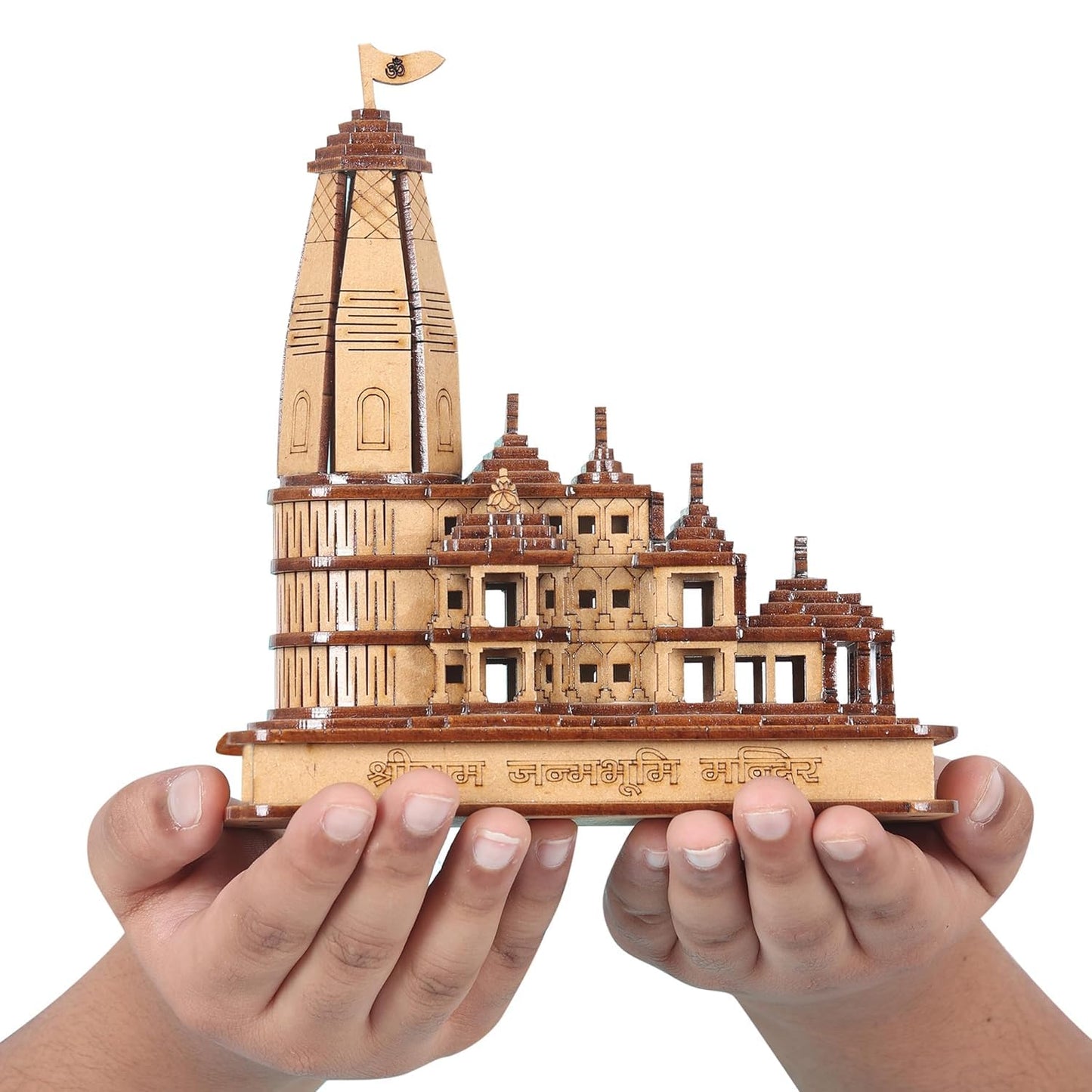 Shri Ram Mandir Ayodhya 3D Model Wooden Hand Carved Temple