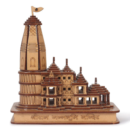 Shri Ram Mandir Ayodhya 3D Model Wooden Hand Carved Temple