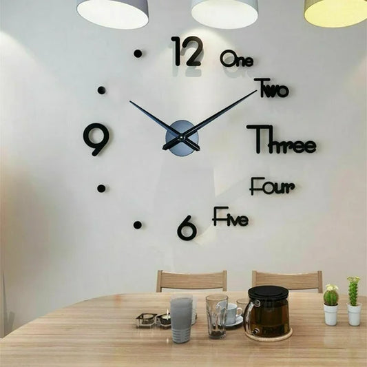 DIY CLOCK 3D Home Decor